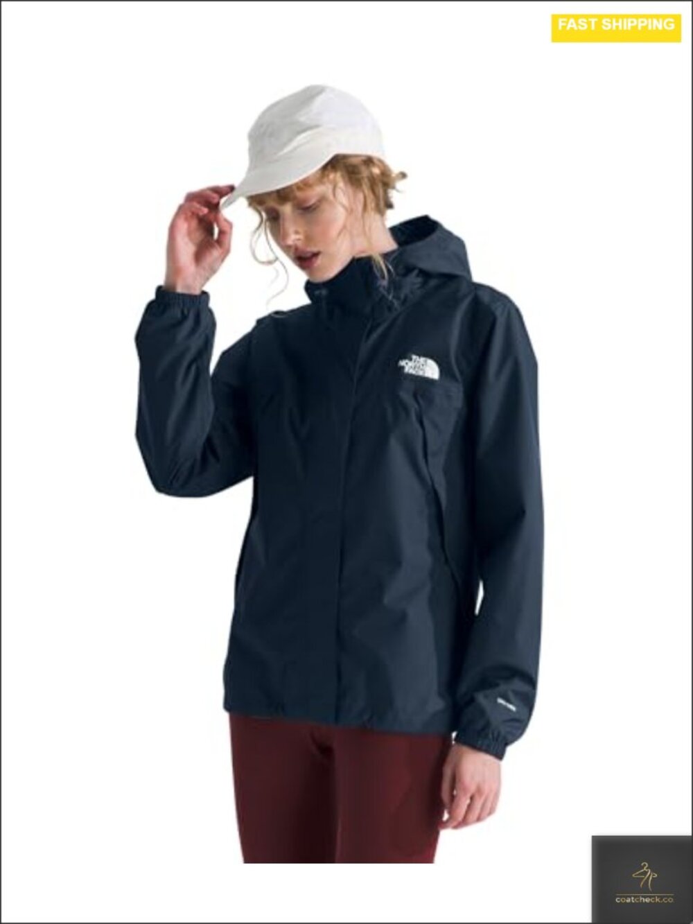 Waterproof Seam-Sealed Recycled Rain Jacket Long Sleeve Zip